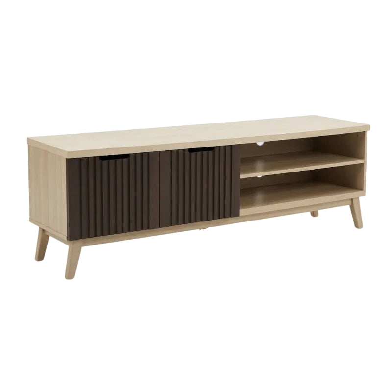 Medley Tv Stand Rustic Beige & Driftwood TV015.