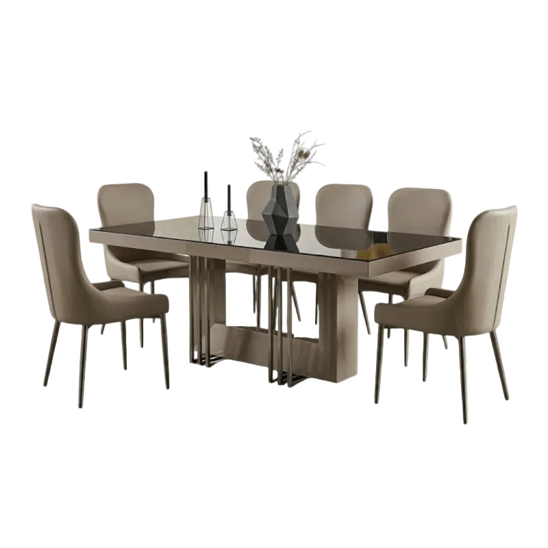 Contessa Dining Room Set 92248-DTGY/BK 9Piece.