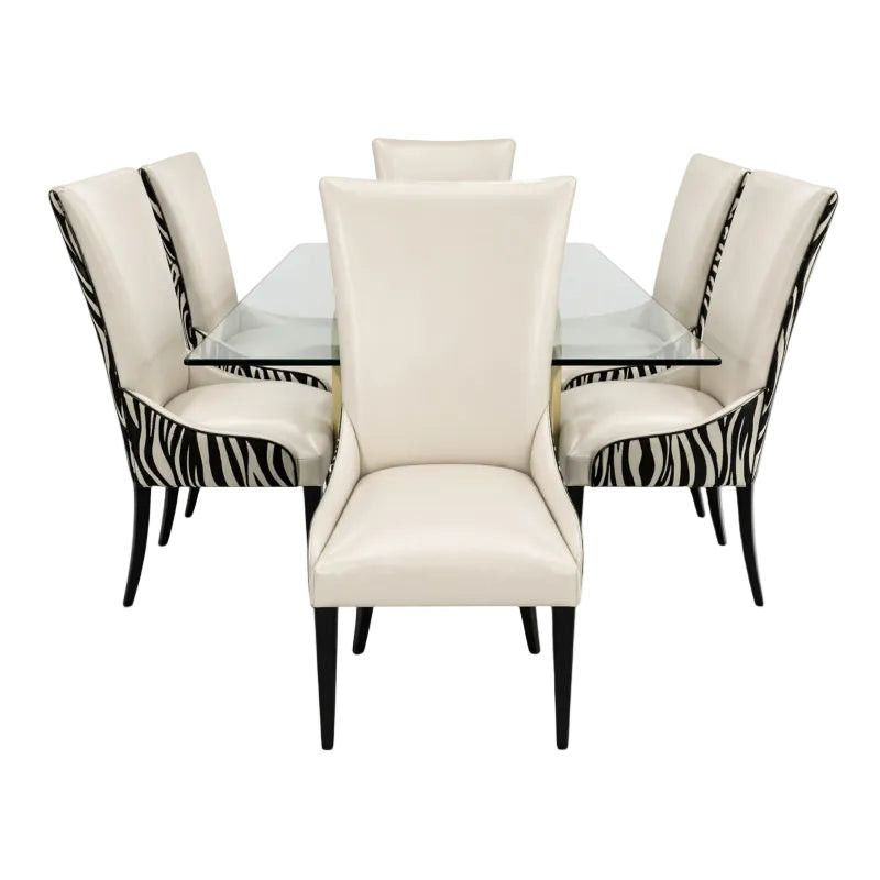 Classica Marula Glass Dining Room Set 9pc.