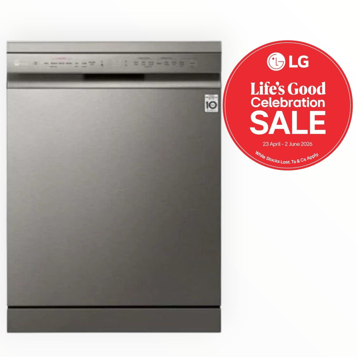 LG 14 Place Stainless Finish Dishwasher DFB425FP.APZQESA