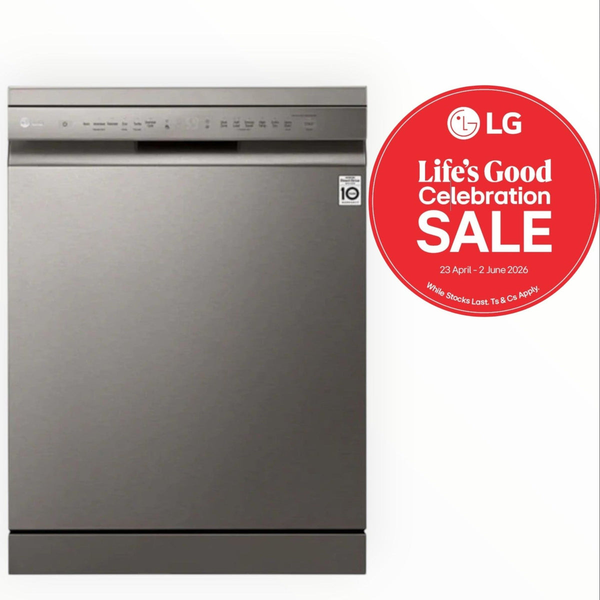 LG 14 Place Stainless Steel Dishwasher Quadwash DFB512FP.APZQESA - MHC World