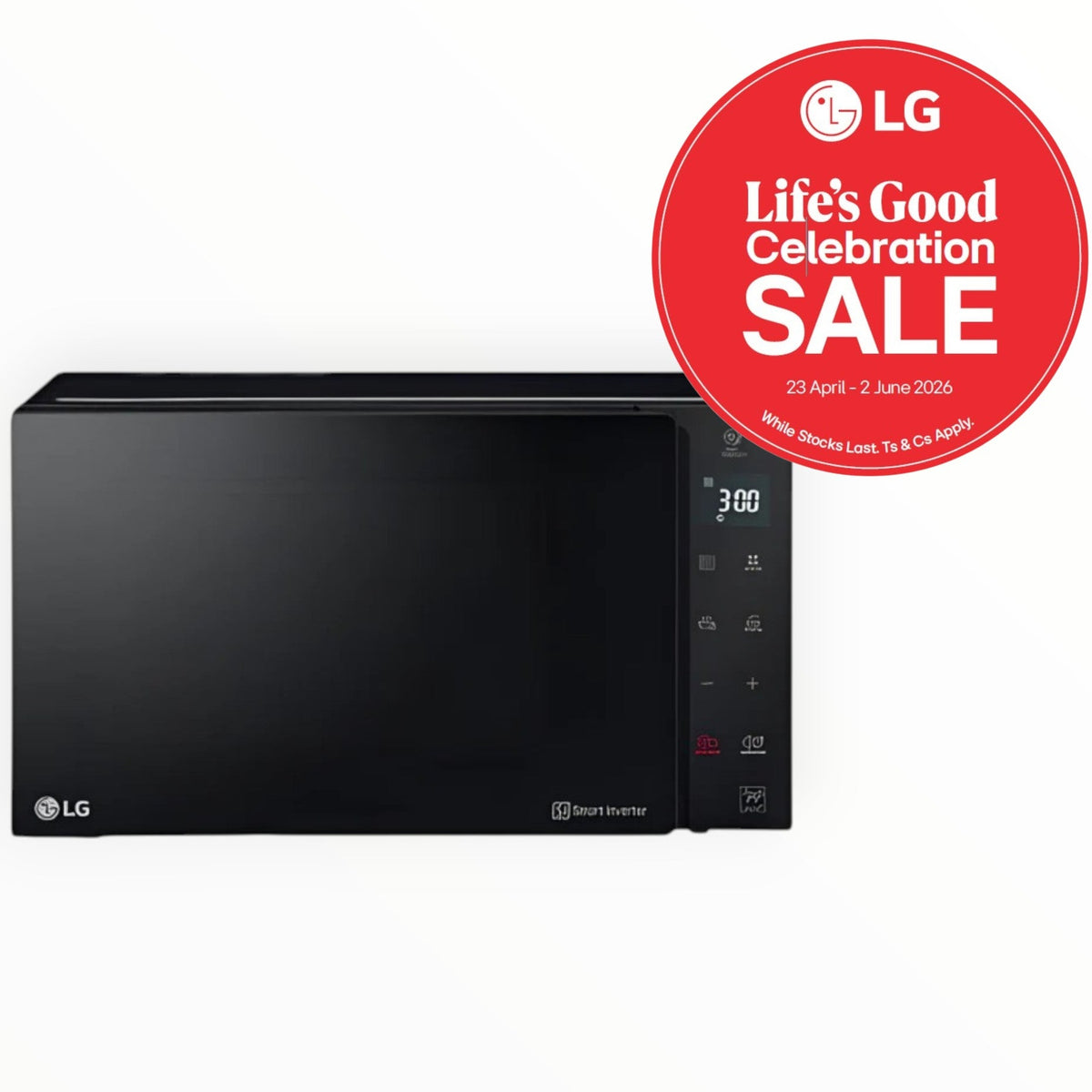 LG 42L NeoChef Black Microwave With Smart Inverter MS4235GIS.BBKQSAF - MHC World