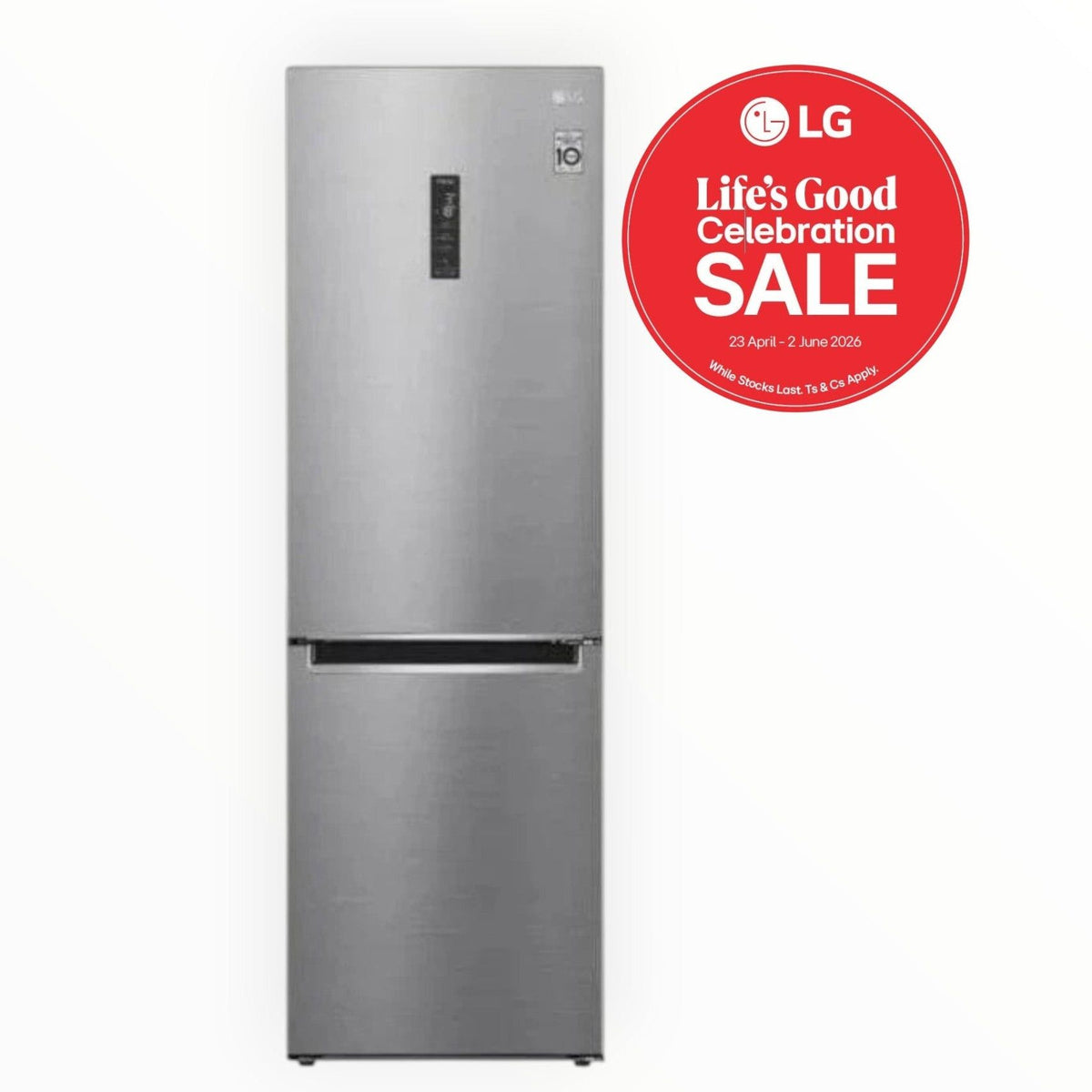 LG Fridge  374L Silver GC-B459NLXM.APZQESA