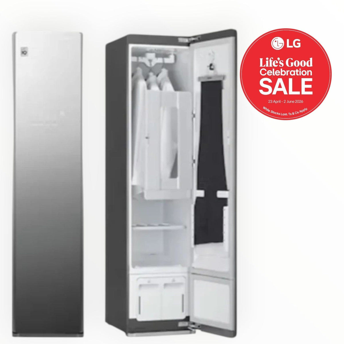 LG Styler Mirror Door Steam Closet S3MFC.ALMQESA.