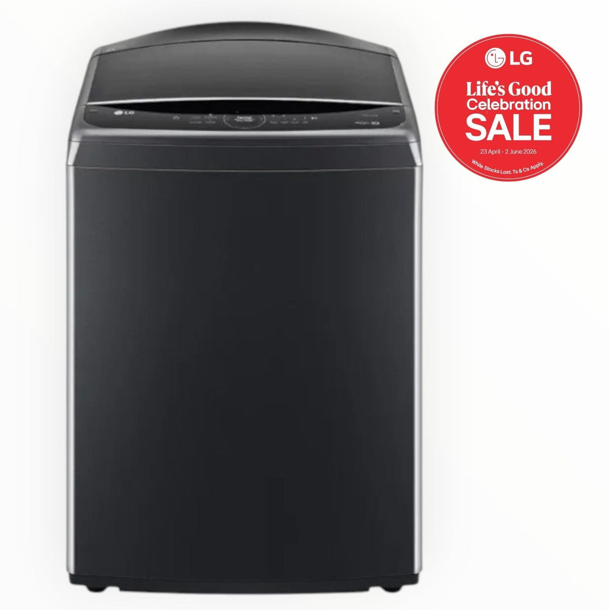 LG 24 kg Black Top Load Washing Machine With AI DD™ T24H9EFHSTP.APBQESA.