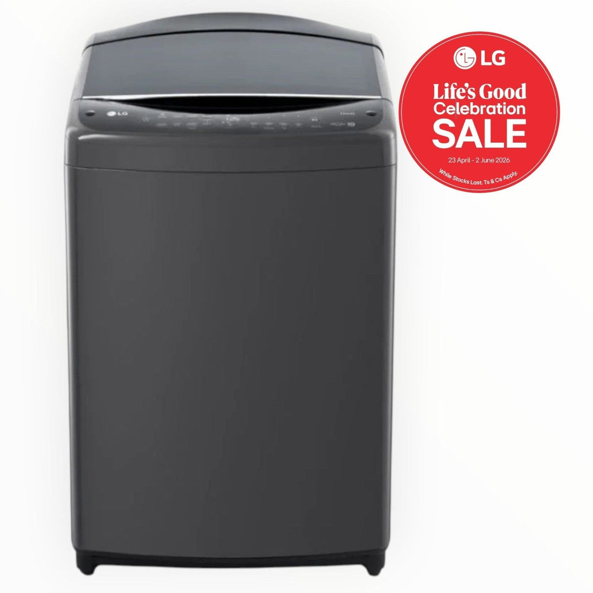 LG 19KG Black Top loader washing machine  T19H3SDHT2.ABMQESA