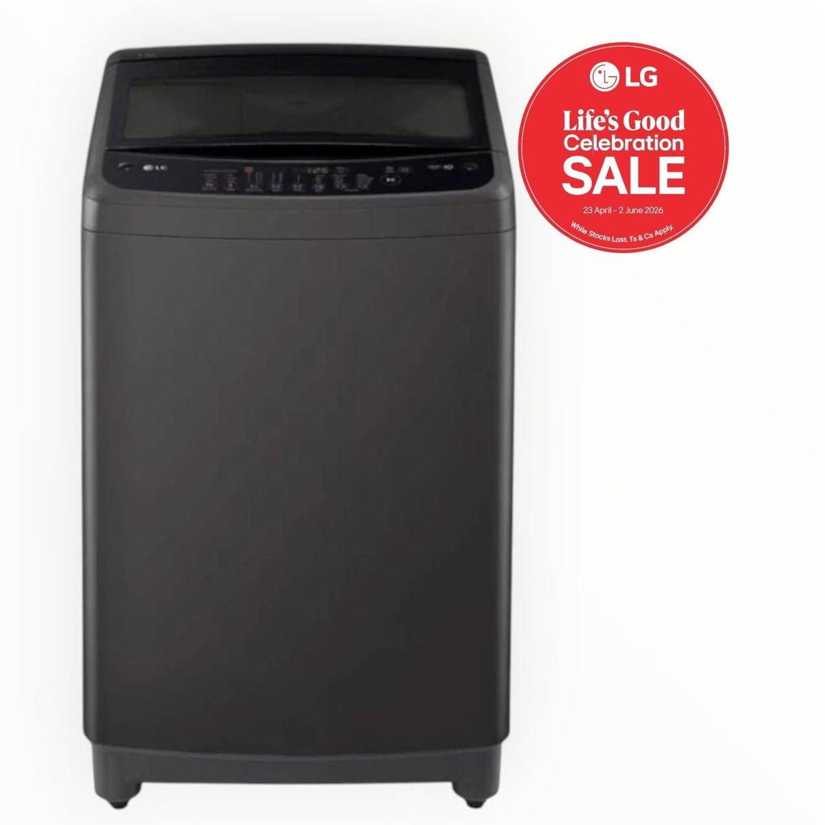 LG 13kg Top Loader with Smart Inverter in black finish - T2381NEHL2