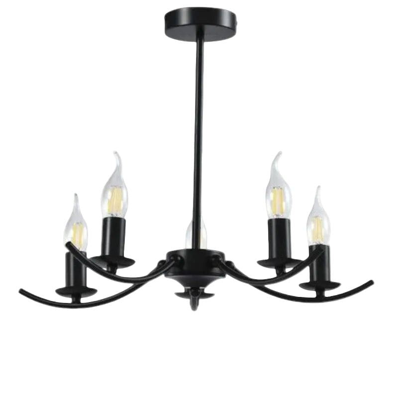 Brightstar CH395/5 BLACK Metal Chandelier.