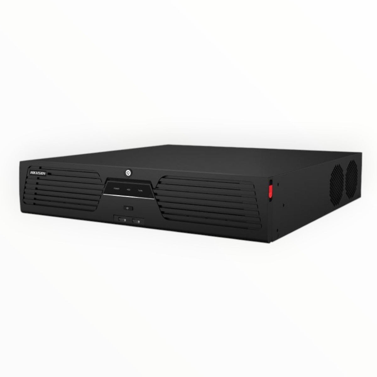 Hikvision DS-9616NXI-I8/S 16-Channel 2U 4K AcuSense Network Video Recorder.