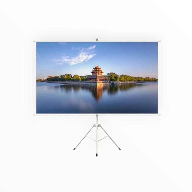 HTPNEO 100-Inch Portable Projector Screen with Tripod Stand (16:9) - 100TS169