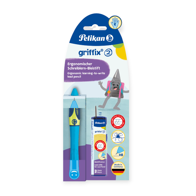 Pelikan Griffix Pencil For Right-handers Neon Fresh Blue 820547