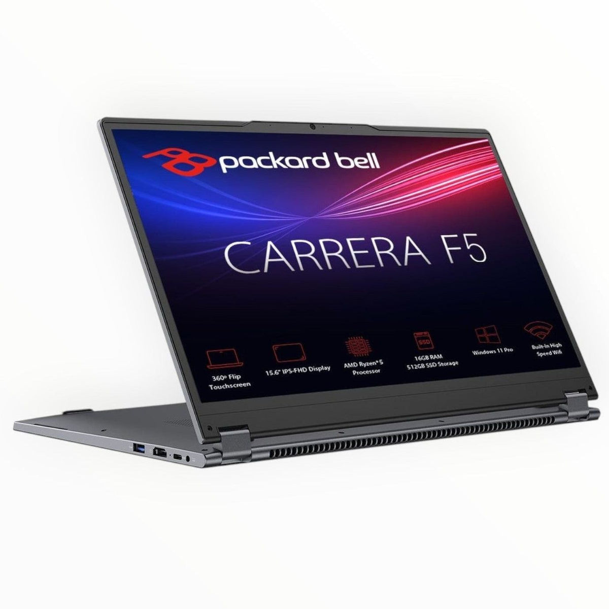 Packard Bell Carrera Flex 5 AMD Ryzen 5 16GB RAM 512GB SSD Laptop