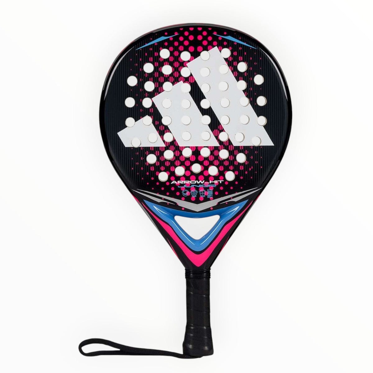 adidas Arrow Hit Junior White/Pink 2026 is a lightweight padel racket.