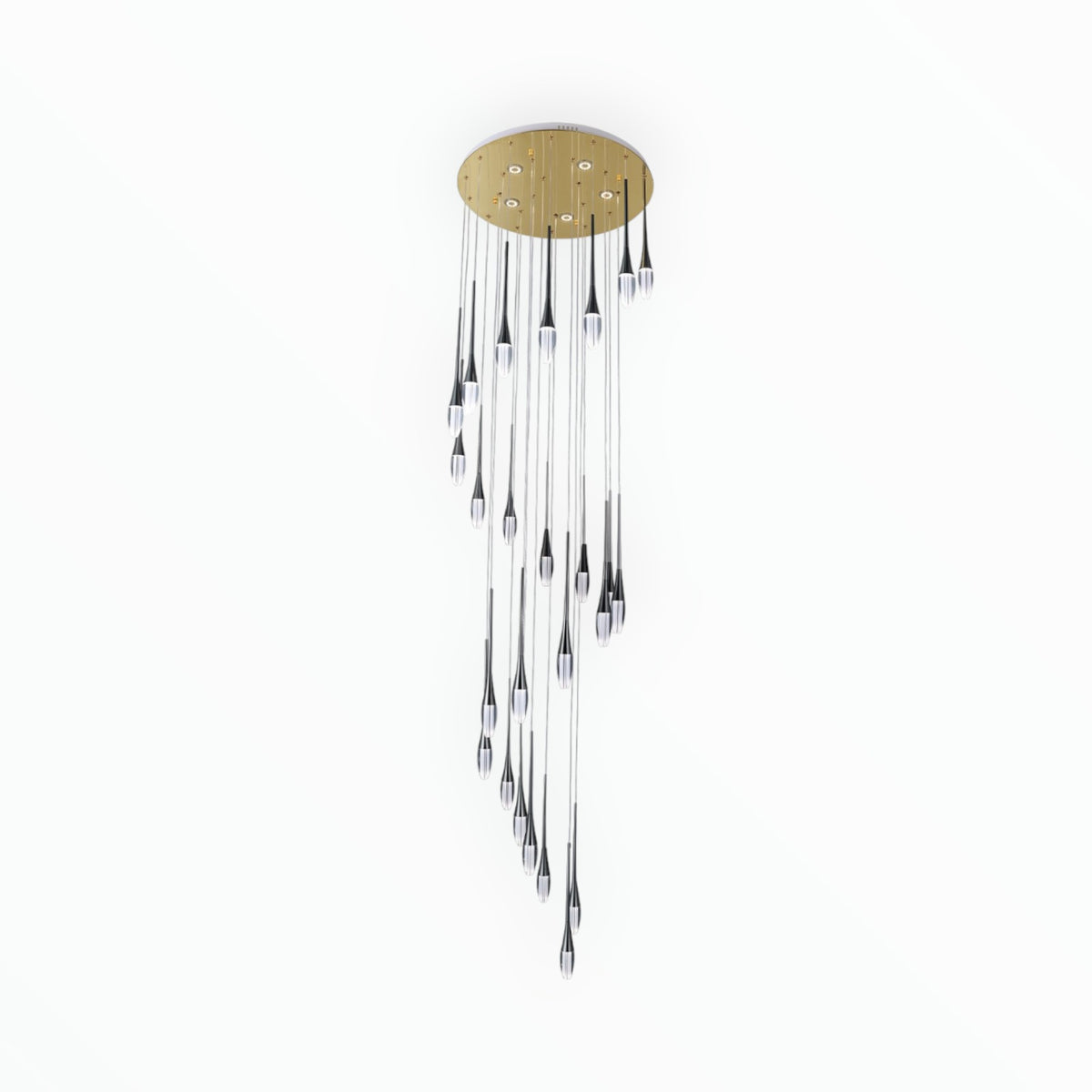 Chandelier LED Black DL6502