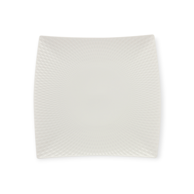 Maxwell & Williams White Basics Diamonds Square Platter 37.5cm JX260137