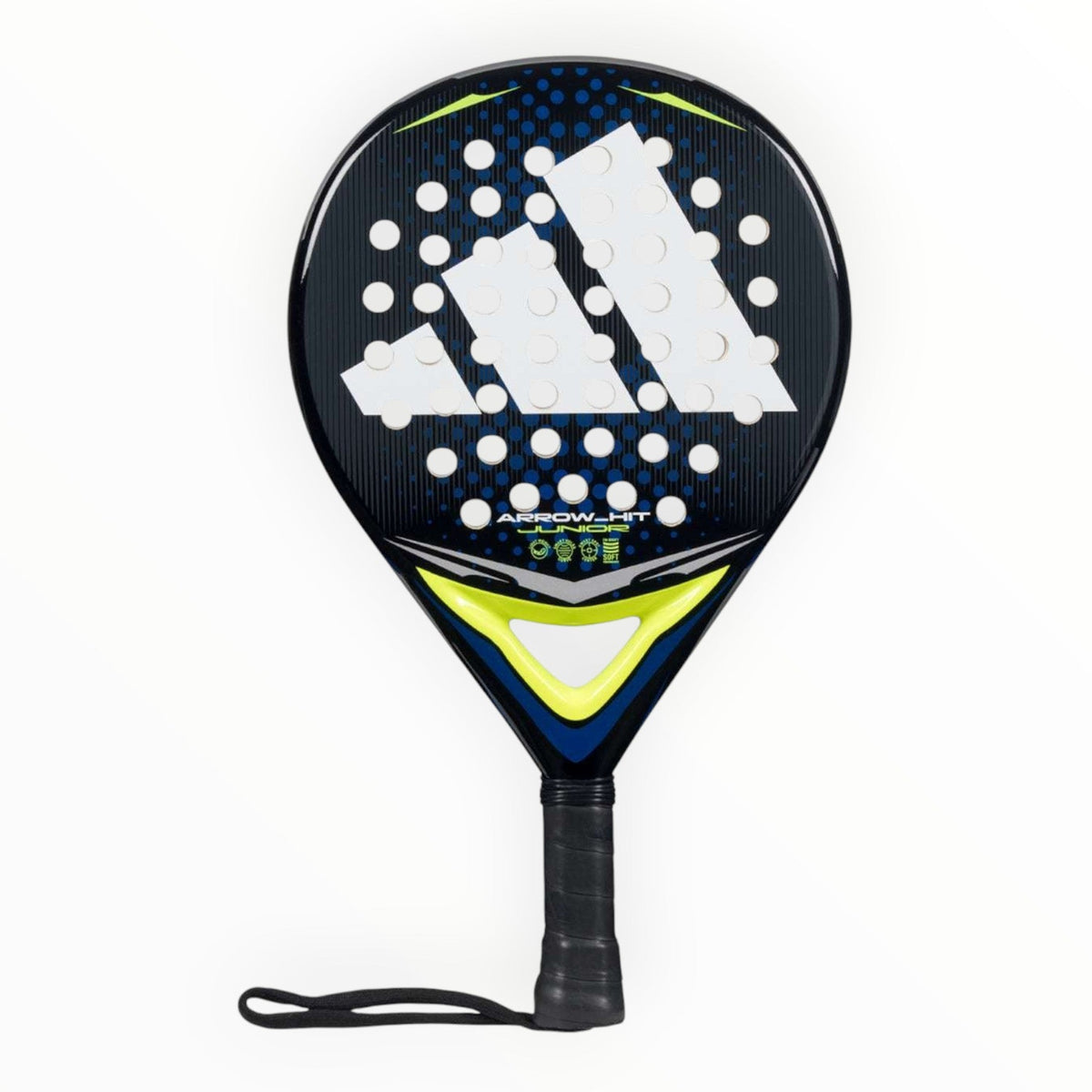 adidas Arrow Hit Junior White/Blue 2026 is a lightweight padel racket.