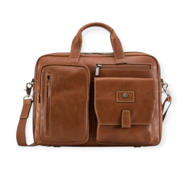 Jekyll & Hide Indian Montana Colt Leather Laptop Tan Bag 3661