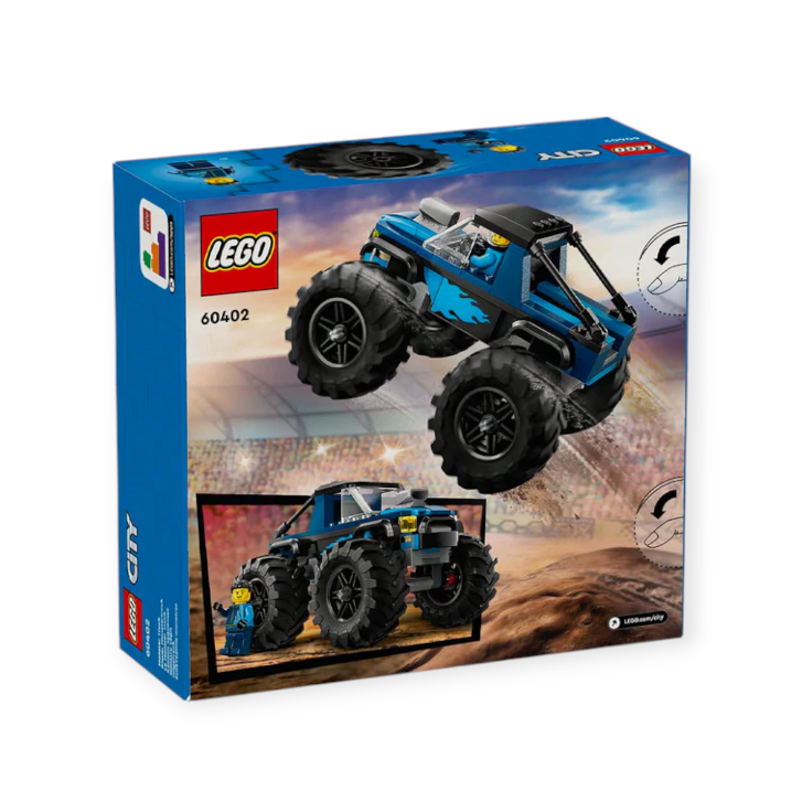 LEGO® City Blue Monster Truck Building Toy Cars 148 Pieces 60402