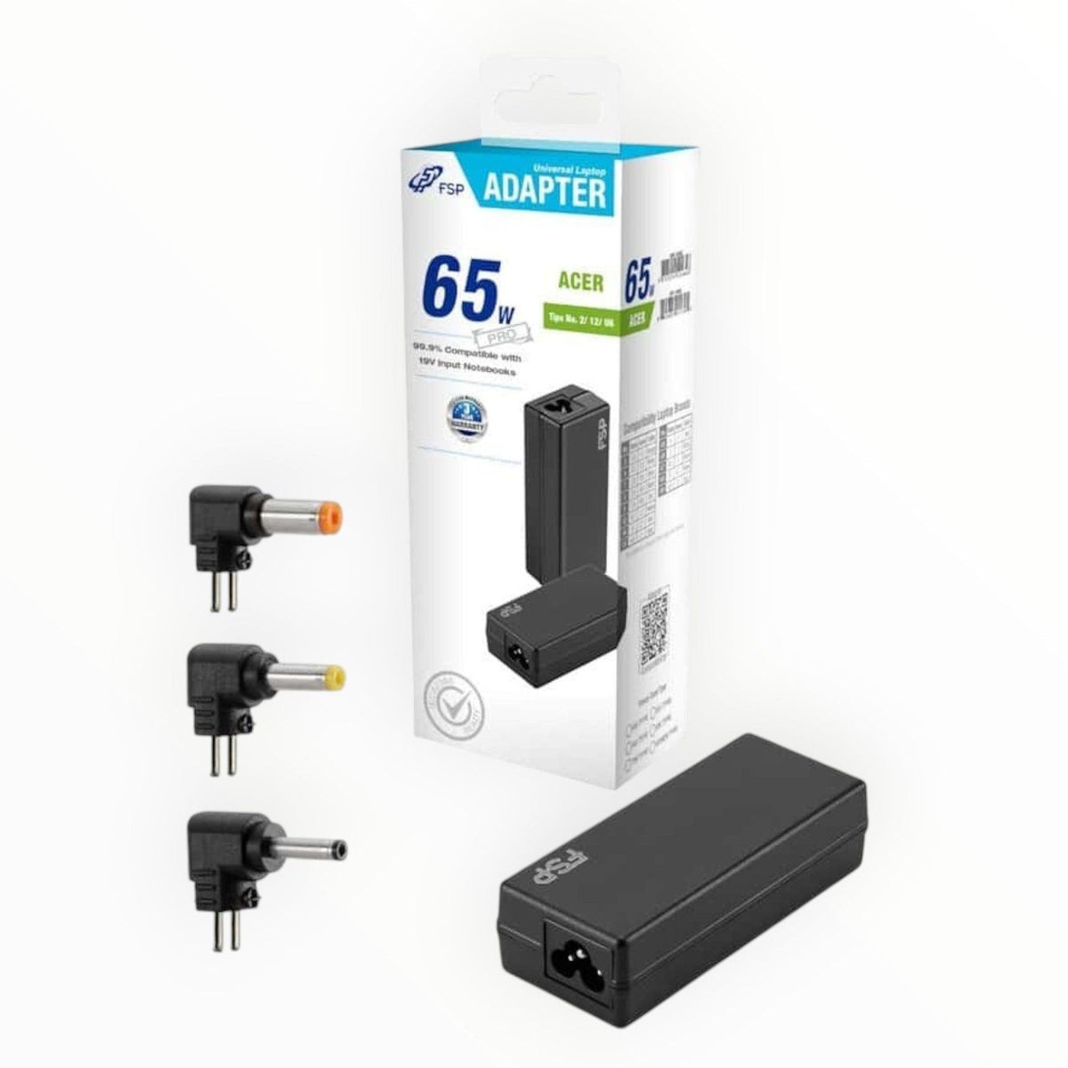 FSP PRO 65W  ACER PNA0652521 Universal Laptop Adapter.
