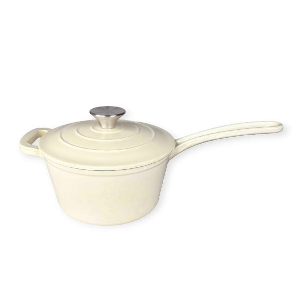 CH Cast Iron Saucepan 19cm Cream CH1342