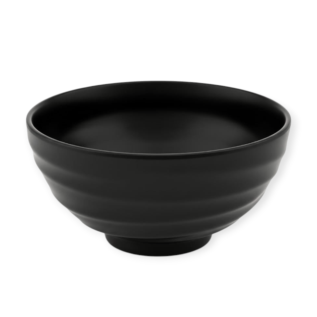 Goreme  Melamine Termostar Unbreakable Matte Bowl 19cm Black/White GRM-432.
