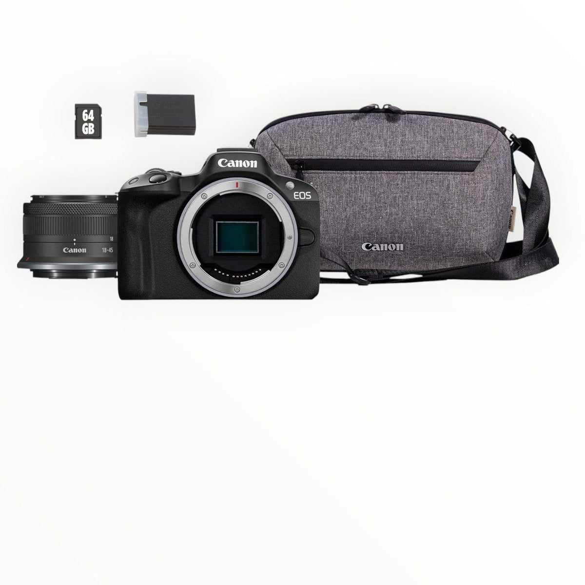 Canon EOS R50 Plus RF-S 18-45mm Mirrorless Camera Kit.