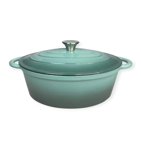 CH Cast Iron Oval Pot 30cm Sea Salt CH1355