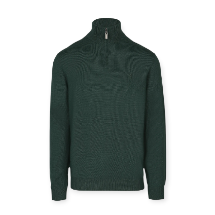Pringle Jersey Ernie 1/4-Zip Merino Knitwear Green MKNI1805 PR112054.
