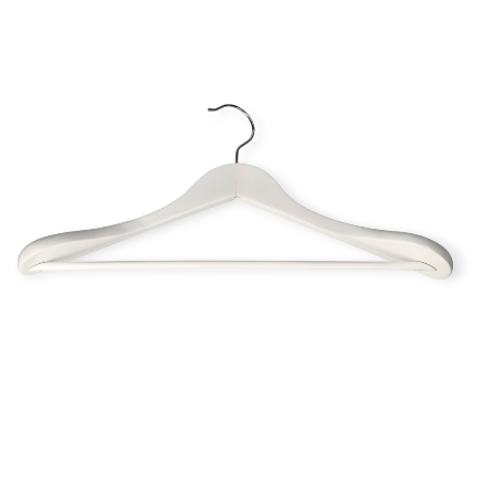 Danny Home Wooden Clothing Hanger 44.5cm 1 Piece White WH015W.