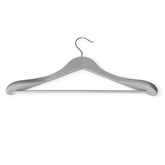 Danny Home Wooden Clothing Hanger 44.5cm 1 Piece Grey WH015G.