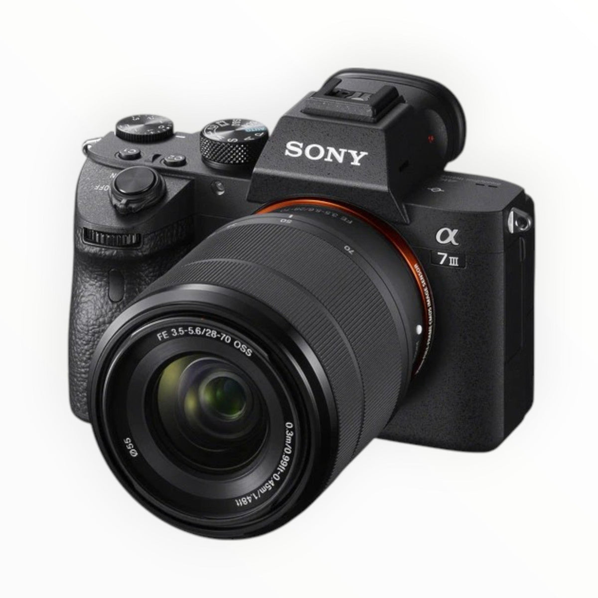 Sony Alpha a7 III Mirrorless Digital Camera with FE 28-70mm f/3.5-5.6 OSS Lens.