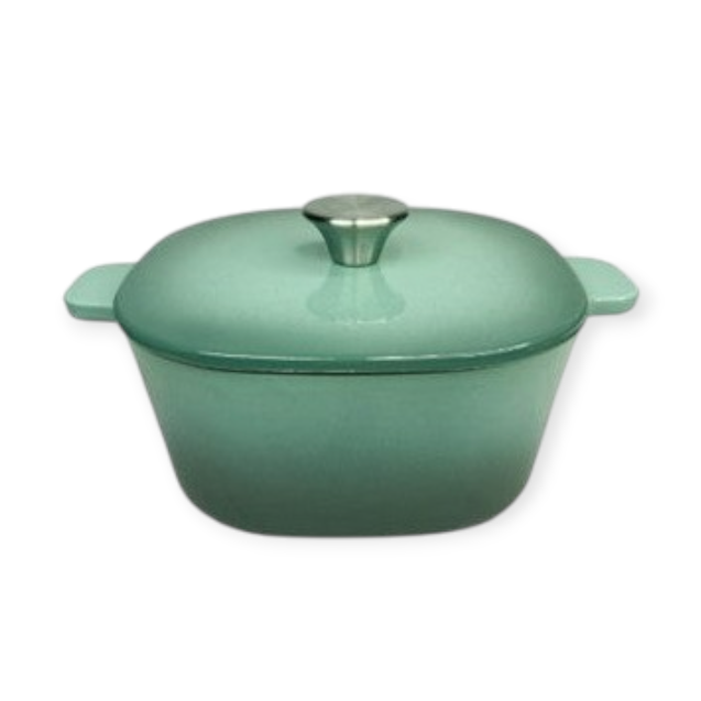 CH Cast Iron Square Casserole 22cm Sea Salt CH1298