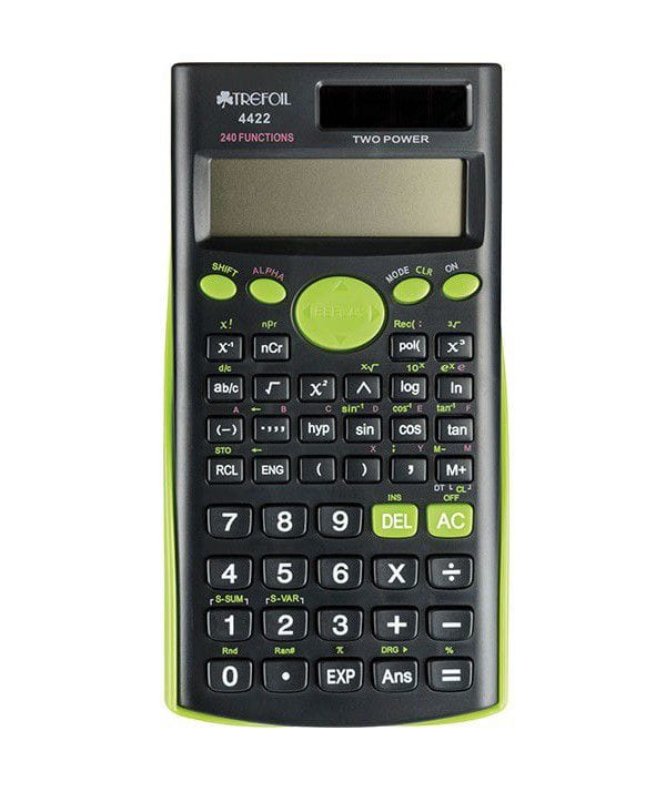 Trefoil Tech & Office Trefoil 12 Digit Scientific Calculator 240 Functions Green (7400579760217)