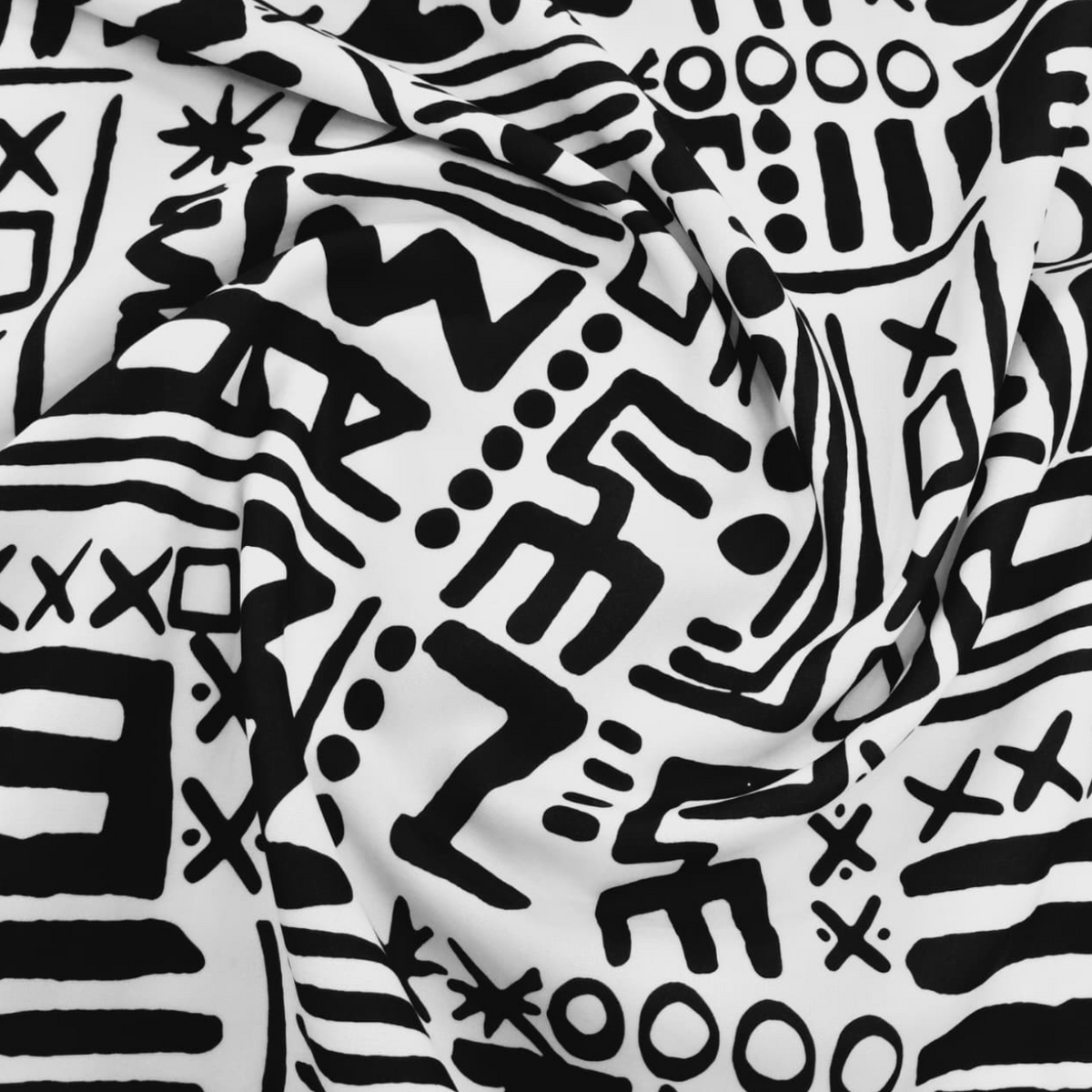 Fabric Printed Mini Matt Tribal Rhythm 140 cm.