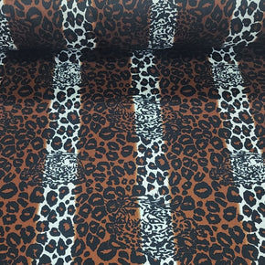 TRILOBAL Dress Fabrics Printed Leopard Trilobal Fabric Brown 150cm (7336911339609)