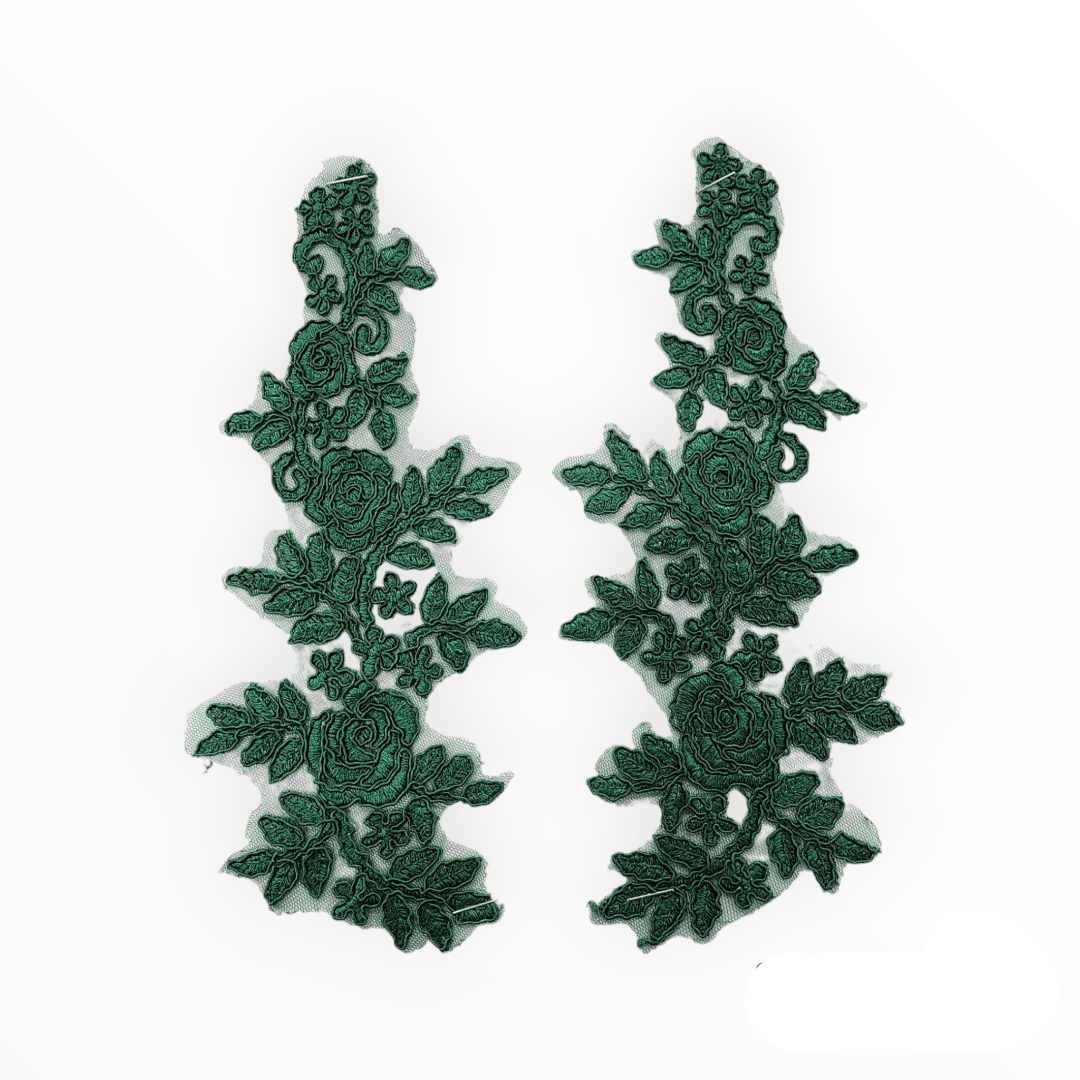TRIMMINGS HABBY Bottle Green Patches HEJ016