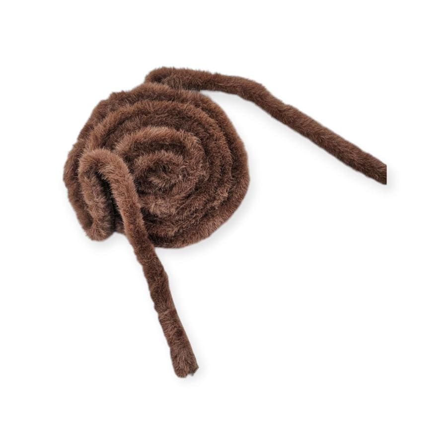 TRIMMINGS Habby Brown Ribbing Fur (7798871720025)