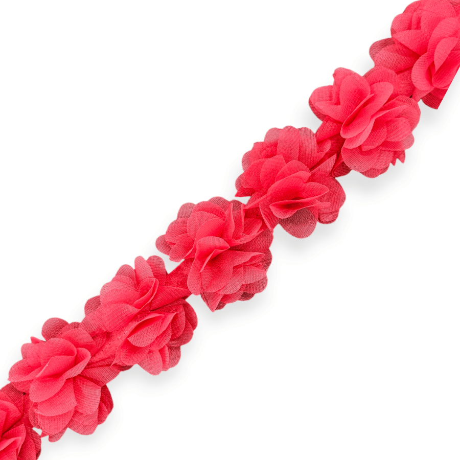 TRIMMINGS HABBY Coral 3D Floral Trimming FT25 (7670625370201)