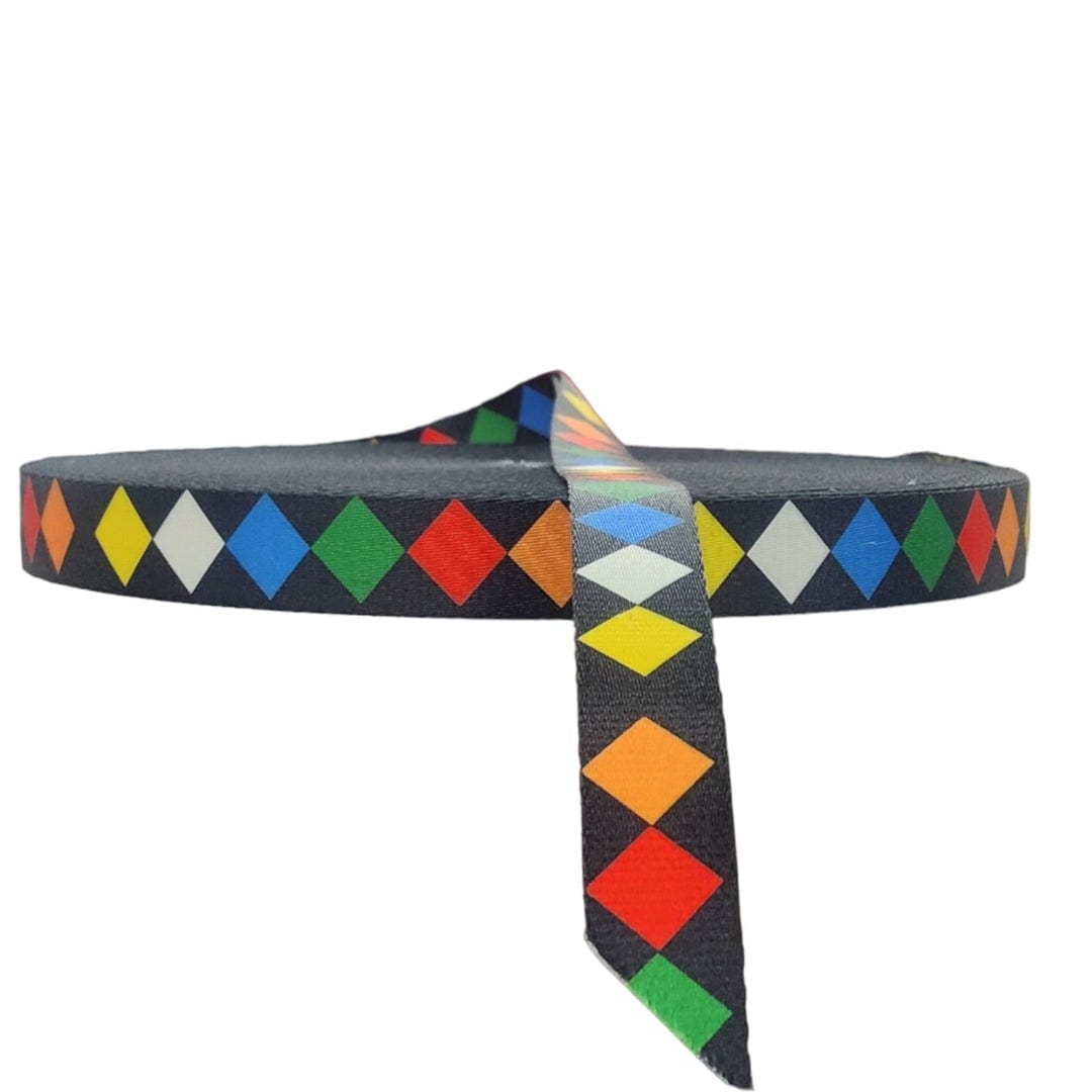 TRIMMINGS HABBY DSN 14 Printed Traditional Trimming 2.5 cm 5022-3 (7762243649625)