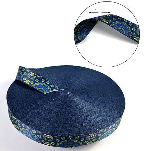 TRIMMINGS HABBY DSN 21 Printed Traditional Trimming 2.5 cm 5022-1 (7755063558233) (7759247802457)