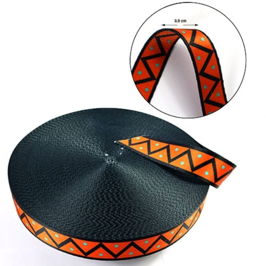 TRIMMINGS Habby DSN 5 Printed Traditional Trimmings 3.8cm 5022-4