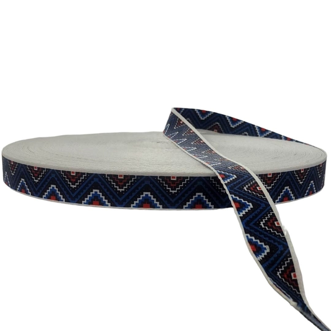 TRIMMINGS HABBY DSN 6 Printed Traditional Trimming 2.5 cm 5022-3 (7762243649625)