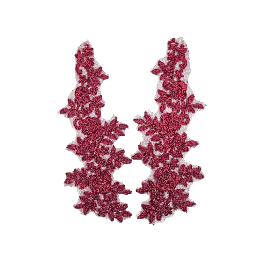 TRIMMINGS HABBY Maroon Patches HEJ016