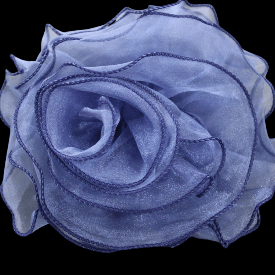 TRIMMINGS HABBY Navy 3D Flowers 3DF-51 (7772484862041)