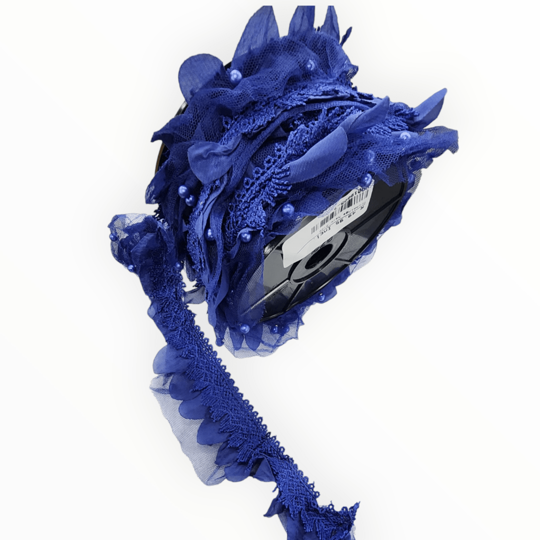 TRIMMINGS HABBY Navy Fancy Trimming 3129 (7665469980761)