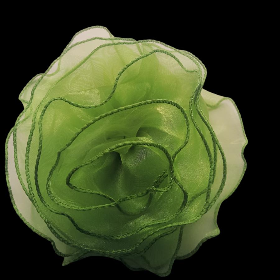 TRIMMINGS HABBY Olive 3D Flower 3DF-50 (7772468052057)