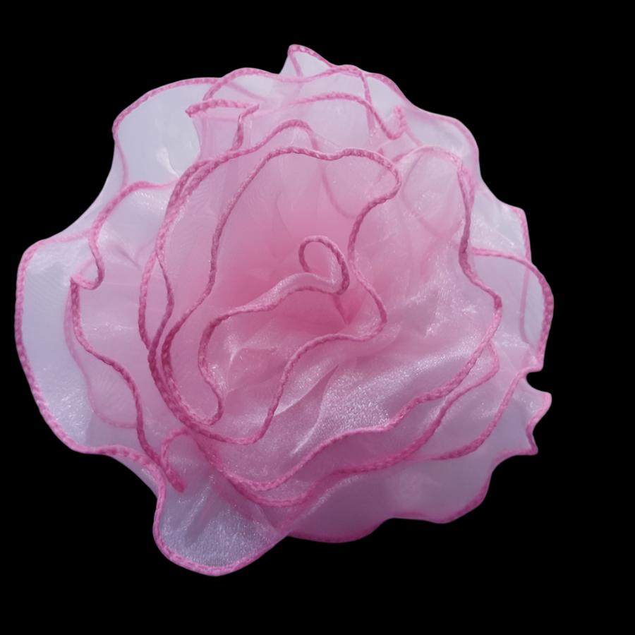 TRIMMINGS HABBY Pink 3D Flower 3DF-50 (7772468052057)