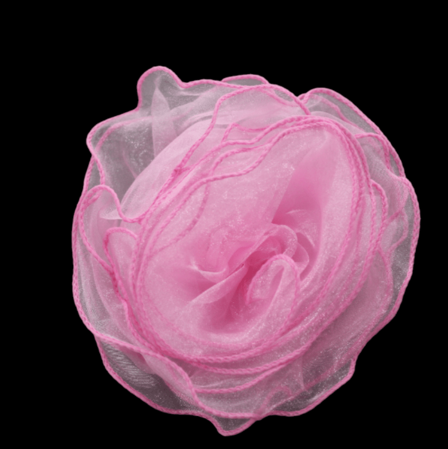 TRIMMINGS HABBY Pink 3D Flowers 3DF-51 (7772484862041)
