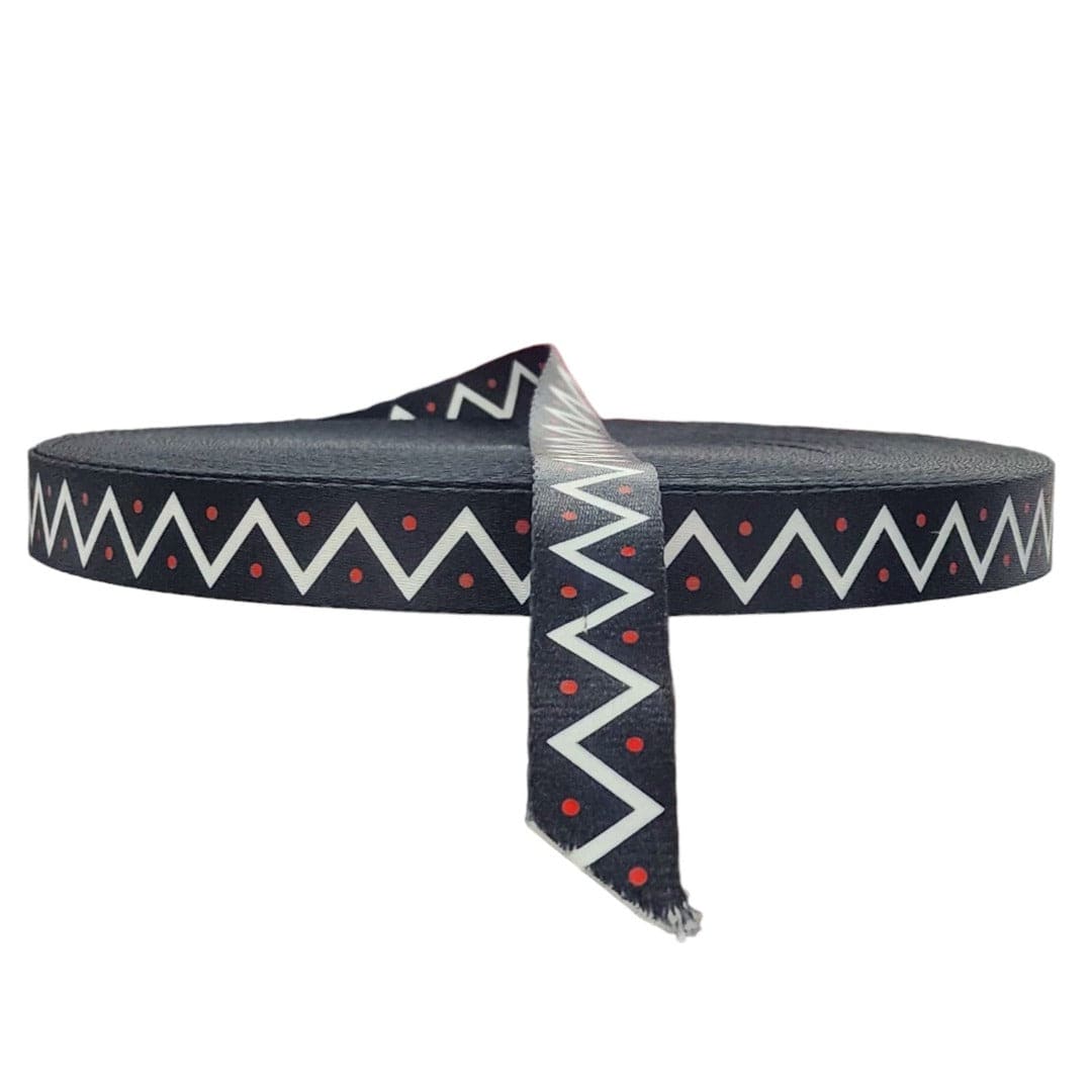 TRIMMINGS HABBY Printed Traditional Trimming 2.5 cm 5022-3 (7762243649625)