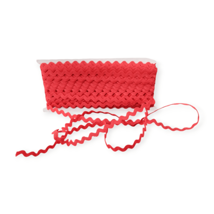 TRIMMINGS Habby Red Ric Rac 5mm (7798826598489)